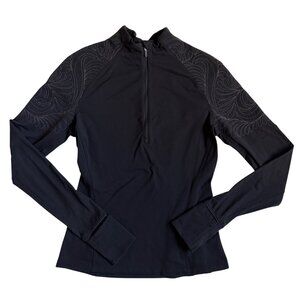 Lululemon Toasty Tech 1/2 Zip Long Sleeve Shirt (Black) - Size 4